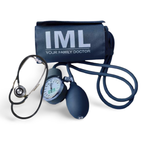 Alternative view of IML Analogue BP Machine+Themometer